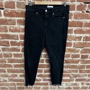 Good American Good Legs Side Slit Black Jeans Size 12 - Picture 1 of 3