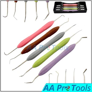 5 Dental Composite Filling Instrument Silicon Handle Restorative Black DN-2285 - Picture 1 of 2