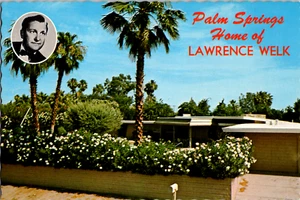 Vintage Postcard Unused Palm Springs Home of Lawrence Welk - Picture 1 of 2