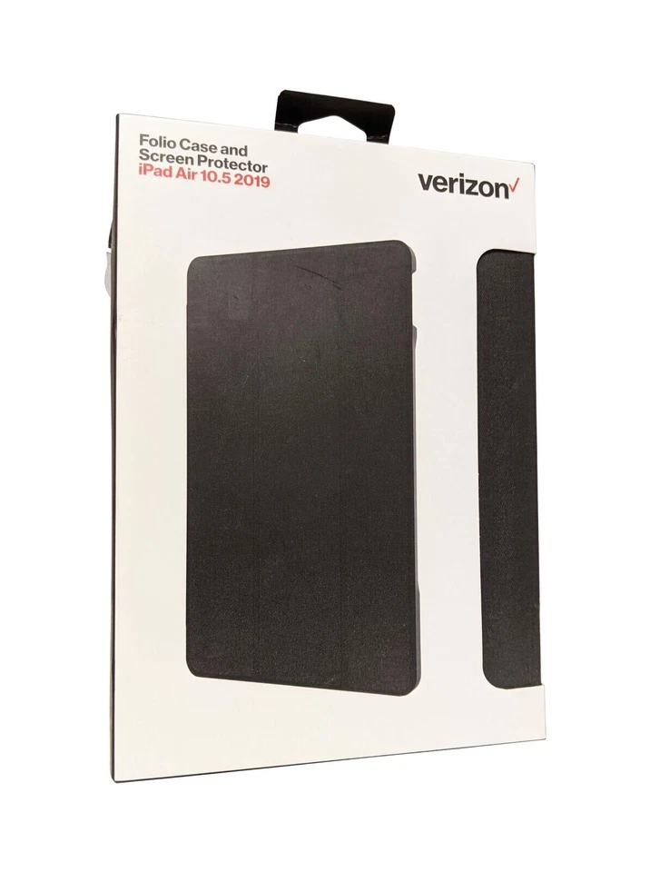 Verizon Folio Case & Tempered Glass Protector for iPad Air 10.5 (2019) iPad Pro - Image 1 of 1