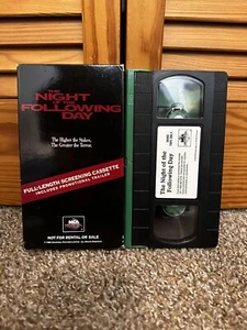 The Night Of The Following Day (Screener) USED VHS Movie MCA Demo Tape - Picture 1 of 2