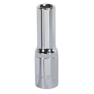 Sealey 11mm Profondo Metrico Walldrive Presa 1.3cmSq Drive Pienamente Lucidato - Foto 1 di 1
