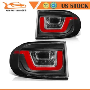 Taillights Assembly Fits 2007-2014 Toyota FJ Cruiser Rear Red Housing Clear Lens - Picture 1 of 9