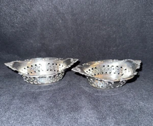 Two Vintage Gorham Sterling Silver 4780 Pierced Nut Dish - Picture 1 of 7