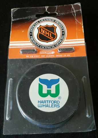 HARTFORD WHALERS NHL VINTAGE ZIEGLER GAME PUCK TRENCH GT SLUG 🇨🇦 SEALED NEW Cover