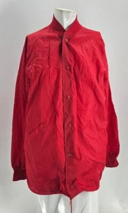 1781 Butwin The Champion Of Jackets Mens Vintage Red Nylon Snap Button Bomber... - Picture 1 of 6