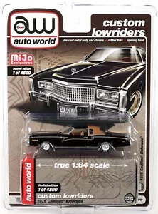 Auto World 1975 Cadillac Eldorado Custom Lowriders Mijo Exclusives - CP7719 sin precio base - Imagen 1 de 4