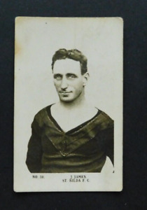 Schuh Cigarette Card Portrait of our Leading Footballers 1925 J James St. Kilda