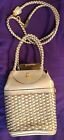 Bags By Warren Reed, Gold Weave Purse With Strap