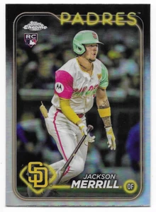 2024 Topps Chrome Update Refractor Jackson Merrill (#USC153) Padres RC SP - Picture 1 of 2
