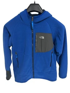 North Face Full Zip Hooded Jacket Youth Size XL/TG 18/20 Gray Blue - Picture 1 of 6