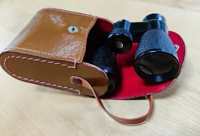 Vintage 70s BUSHNELL 4x30 Compact Binoculars With Case Japan J-B208 Black 4 x 30 - Image 1 of 4