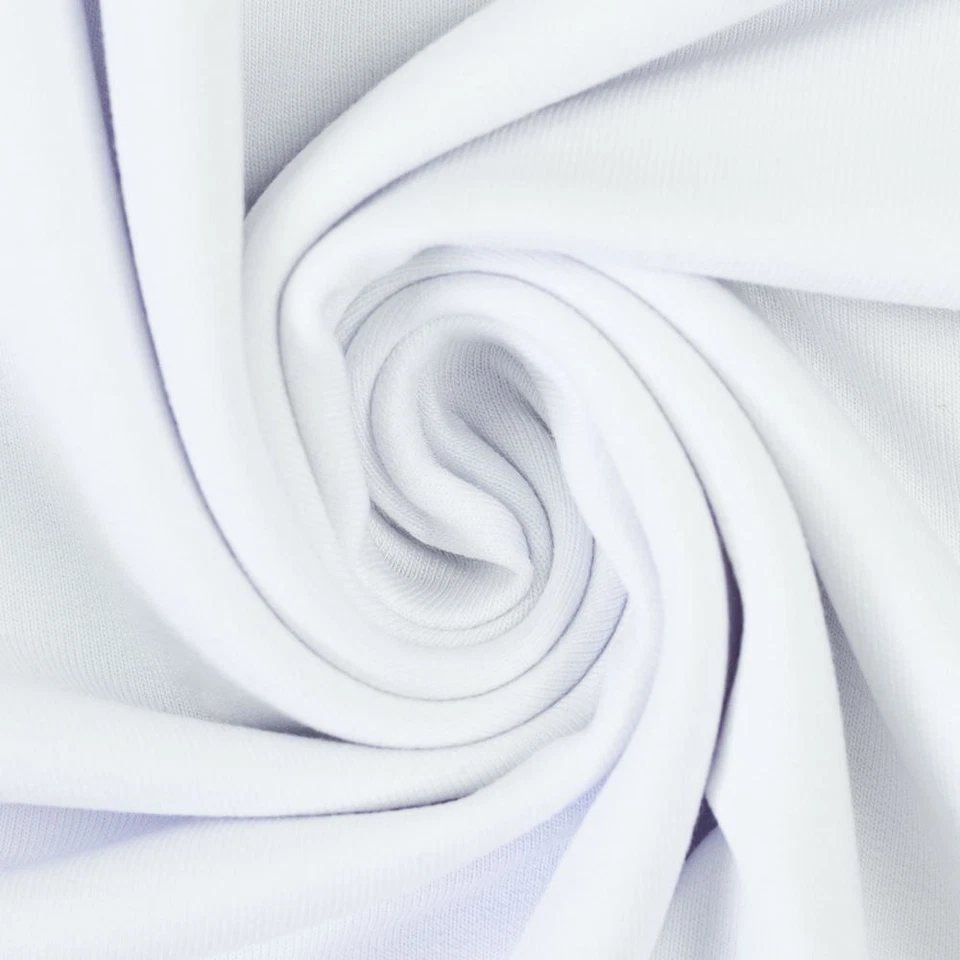 0,5m Paula FS25, unifarbener Modal French - Terry, weiß, 11 (15,50 EUR/m) - Bild 1 von 1