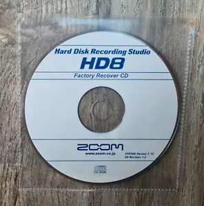ZOOM HD8 CD BACKUP FACTORY RESET RESTORE & VERSION 1.12 UPGRADE SOFTWARE CD - Picture 1 of 1