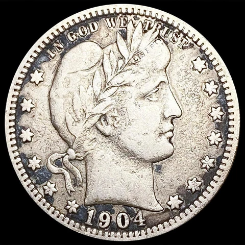 1904-O Barber Quarter Cover