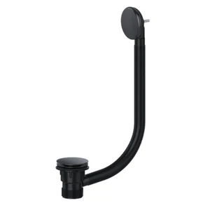 Modern Black Luxury Clicker Plug Combination Bath Waste & Overflow Click Clack - Picture 1 of 3