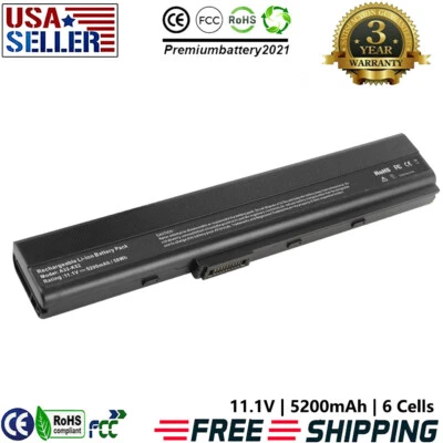 Batería para ASUS A52 A62 K42 K52 K62 Series A31-B53 A32-K52 A42-K52 A31-K52 Foto 1 de 4