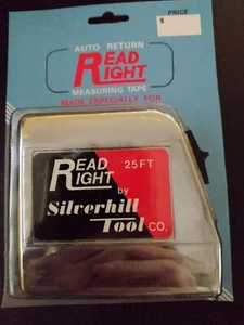 Tape Measure 25 Ft.  Read Right Right Handed New Old Stock - Picture 1 of 2