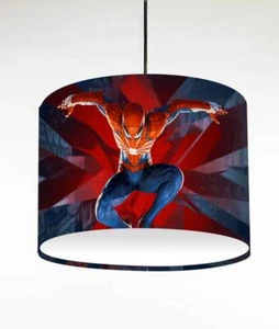 SPIDERMAN b SPIDEY CEILING DRUM LIGHT SHADE / TABLE LAMPSHADE 3 SIZES - Picture 1 of 1