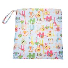 diapers Bag washable sealed zips (Multi Animal Pattern Light ) B6O72905