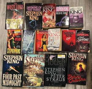Stephen King Lot 11 Softcover Books 4 Hardcover Cujo Pet Sematary READ - Picture 1 of 4