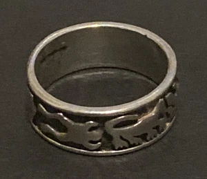 STERLING SILVER 925 Lot Ring B7 Sz 6 Navajo Animal Shadow Box Goat Frog Lizard - Picture 1 of 19