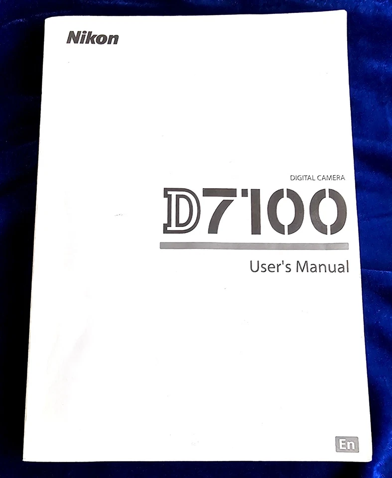 Manual for the Nikon D7100 Digital Camera 2013 original MANUAL ONLY (English) - Image 1 of 4