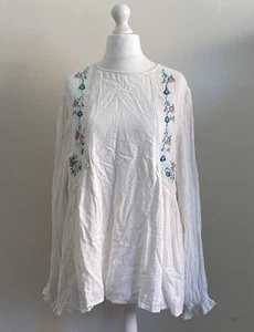 Seraphine Top Women’s UK 18 Maternity/Nursing/Breastfeeding White Floral Blouse - Picture 1 of 7