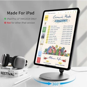 LULULOOK Magnetic Wireless Charging Stand for iPad Pro 13" M4 (2024) - Afbeelding 1 van 10