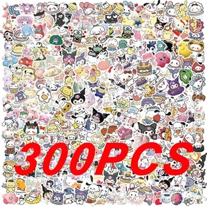 Paquete de pegatinas Kawaii Sanrio Kuromi Melody Hello Kitty juego impermeable - Imagen 1 de 23