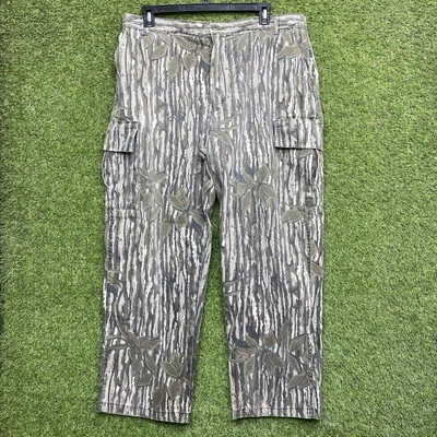 Vintage Realtree Camo Pants Mens 40x30 Cargo Hunting Adjustable Waist USA Made - Image 1 of 4