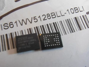 2PCS IS61WV5128BLL-10BLI  3.3V 4Mb(512K x 8) HIGH-SPEED ASYNC SRAM BGA36  ISSI - Picture 1 of 1