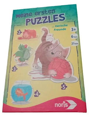 Noris Puzzle I Miei Primi Amici Animali Bambini 3+ Anni - Immagine 1 di 4