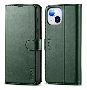 TUCCH Funda Cartera para iPhone 14 6.1" Cuero PU Bloqueo RFID Cubierta Magnética - Imagen 1 de 4