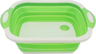Multifunction Collapsible Cutting Board Basket 3 In 1 Sink Chopping Board New - Image 1 of 4