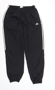 Adidas Men's Black Track Pants L Regular Fit - Picture 1 of 12