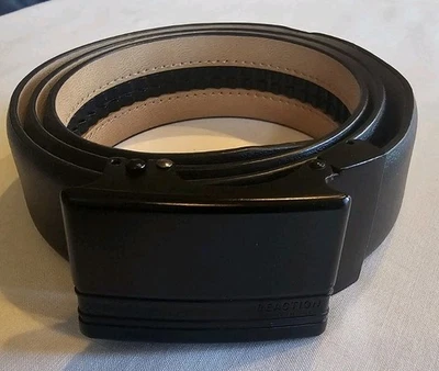 Cinturón para hombre Kenneth Cole Reaction pequeño 30 32 bloqueo exacto ajustable negro Foto 1 de 4