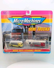 Micro Machines 1992 Semi Trucks Collection Fire Trucks - Semis Trucks