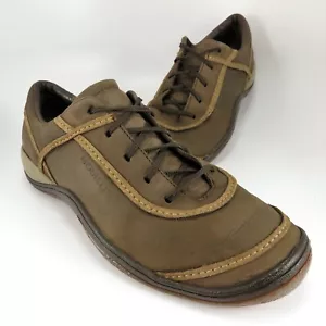 Merrell CYPRUS Walking Shoes Womens Size 10M Brown Leather Lace-Up Sneakers Mocs - Picture 1 of 10