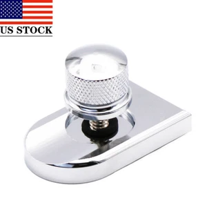 Rear Seat Screw Bolt Mount Knob Cover For Harley Touring Softail Chrome - Picture 1 of 10