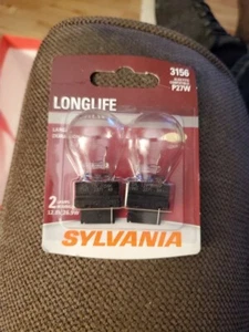 New SYLVANIA - 3156 Longlife Mini Bulb -12.8 Volt 26.9 Watt (2 Bulbs) Comp. P27W - Picture 1 of 1
