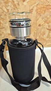 Glass Water Bottle – BPA-Free, Leak-Proof, with Infuser & Steel Filter - Picture 1 of 9