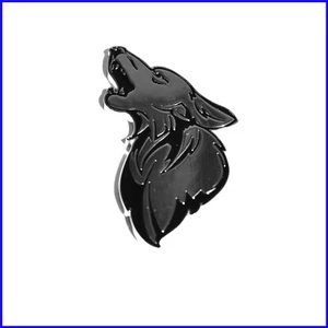 Durable Coyote Badge - Floating Chrome/Black Design for Mustang/F150 Lovers - Picture 1 of 2