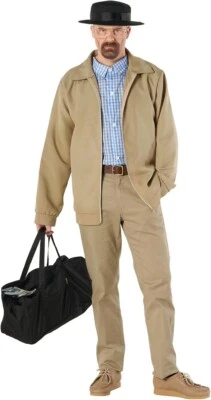 Para Hombres Breaking Bad Walter Disfraz Barba Gafas Adulto Químico M - 3XL Halloween Foto 1 de 4