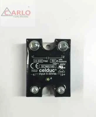 New CELDUC DC controlled AC direct copper-covered solid state relay SC965160 - Image 1 of 4