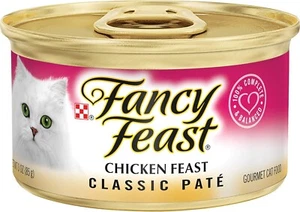 Purina Fancy Chicken Feast Classic Grain Free Wet Cat Food Pate Pack-24 3 Oz. - Picture 1 of 5