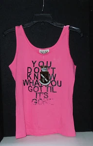 NWT Juicy Couture "You Don't Know What You've Got" Pink Tank XL - Picture 1 of 3