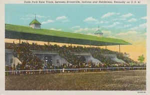 Dade Park Race Track- Between Evansville, In & Henderson, Ky - unposted litho - Picture 1 of 3