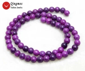 6mm Round Purple Natural Sugilite Loose Beads for Jewelry Making DIY 15'' los764 - Picture 1 of 5