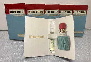 6X Miu Miu Eau de Parfum Perfume Spray Sample 1.2ml / 0.04oz each , New - Picture 1 of 4